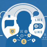 Abstrakte Darstellung eines Menschen, umgeben von digitalen Symbolen wie Likes, Chatblasen und Netzwerkverbindungen. Symbolisiert die Verbindung zwischen menschlicher Psychologie und Social-Media-Algorithmus. In ruhigen Farben des VERA-Branding